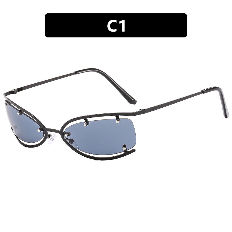 Stylish Frameless Oval Sunglasses
