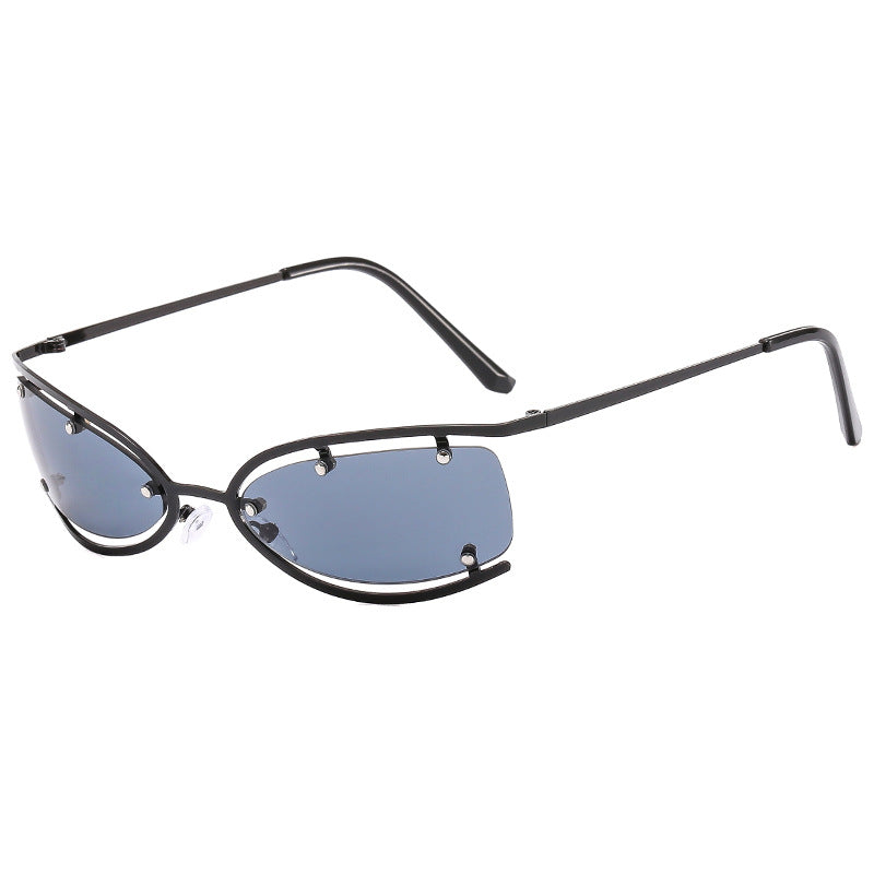 Stylish Frameless Oval Sunglasses