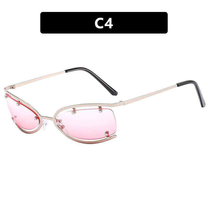 Stylish Frameless Oval Sunglasses