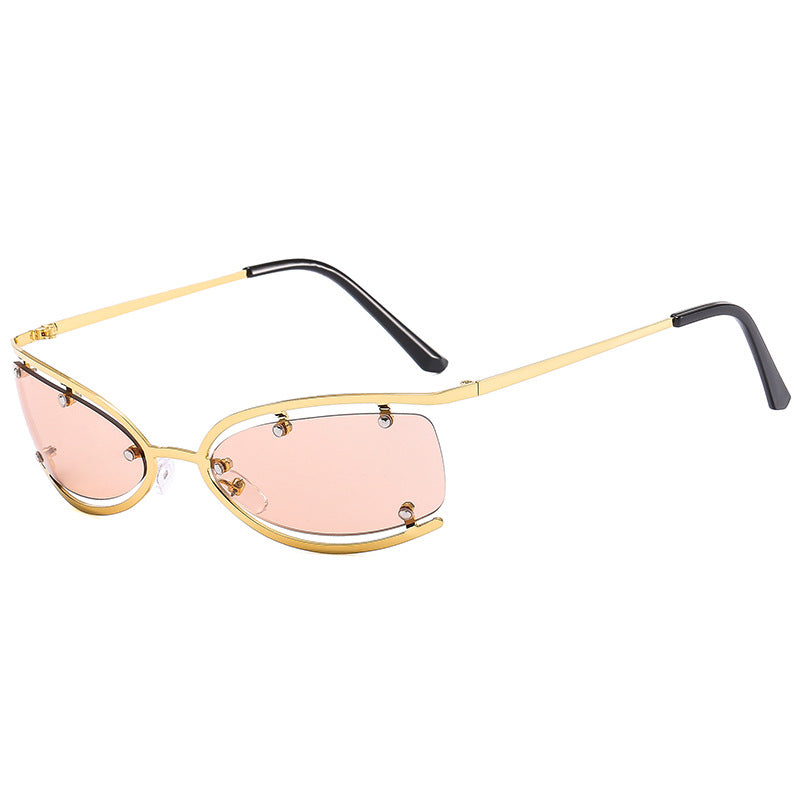 Stylish Frameless Oval Sunglasses