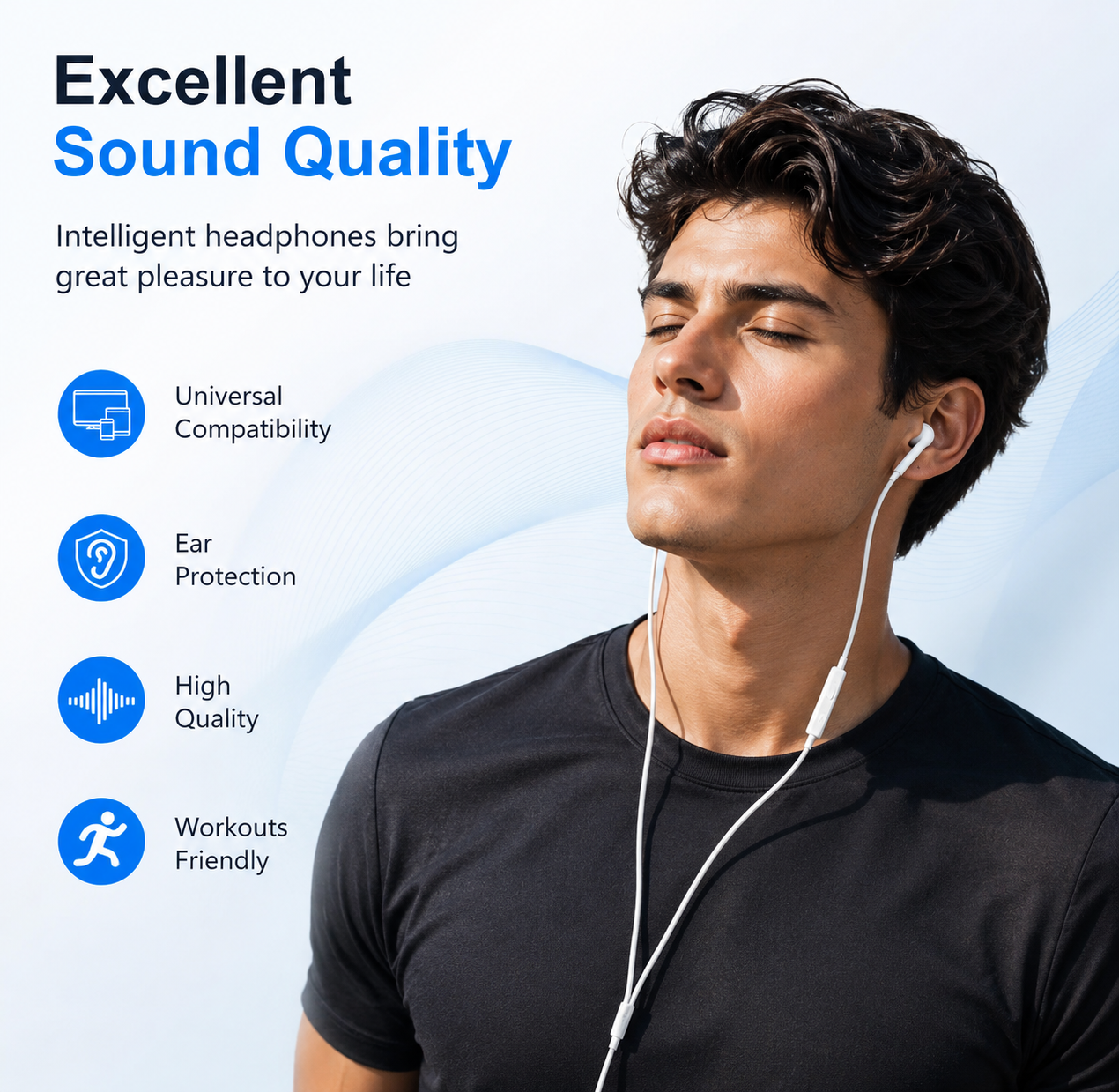 Original Wired Earphones For USBC Phone
