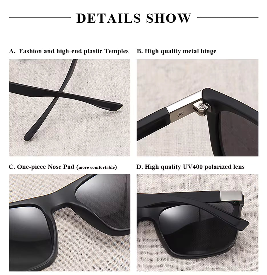 Square Polarized Sports Sunglasses