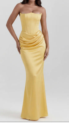 Sexy One Shoulder Pleated Bodysuit Dress